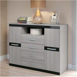 COMODA RESISTENTE COM SAPATEIRA 2 PORTAS E 4 GAVETAS