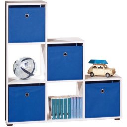 ESTANTE INFANTIL AZUL/BRANCO