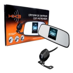 CÂMERA DE RÉ + RETROVISOR LCD COLOR LCD 3.0