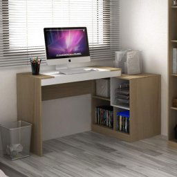 MESA PARA PC ESCRIVANINHA MDP 75CM C/ PRATELEIRA CONVERSIVEL