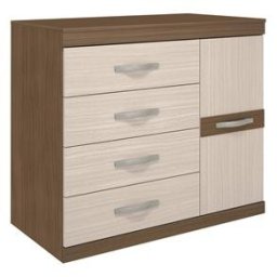 COMODA RESISTENTE COM SAPATEIRA 1 PORTA E 4 GAVETAS