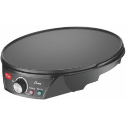 MAQUINA DE CREPE FRANCES 220V TAPIOQUEIRA OMELETEIRA 1200W KITCHEN - PRETA