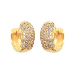 Argola Cravejada | LUMINA | tamanho M