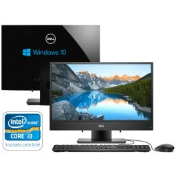 COMPUTADOR DELL ALL IN ONE CORE I3 HD SSD 128GB HDMI 4GB RAM TELA 21 WIN10 USB 3.0