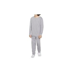 Pijama Masculino Infantil Juvenil Lupo em Algodão Flanelado Cinza Mescla 20148