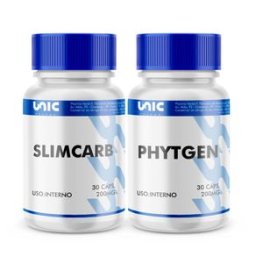 Kit-SlimCarb 200mg + Phytgen200mg 30 Caps cada