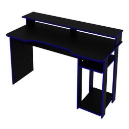 MESA PC OFFICE ESCRITORIO 1.36M DESIGN GAMMER C/ PRATELEIRAS