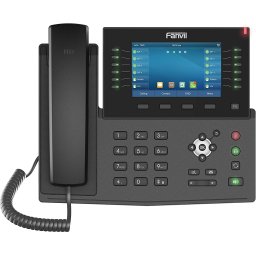 TELEFONE IP ENTERPRISE - PRETO - TELA TOUCH - 20 LINHAS SIP - ETHERNET