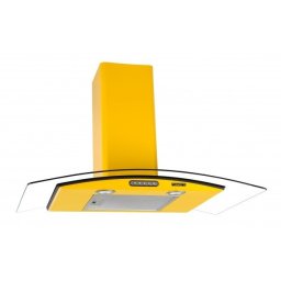 COIFA DE PAREDE C/ VIDRO FOGATTI - AMARELA 90CM 142W