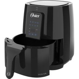 FRITADEIRA ELETRICA OSTER AIR FRYER 3,3L - C/ 8 FUNÇÕES - PRETA