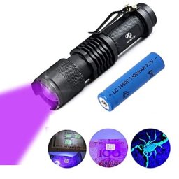 Lanterna de Luz Negra Recarregável USB