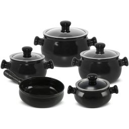 Kit Panela De Ceramica Ceraflame 5 Pc Atoxica Suporta Microondas