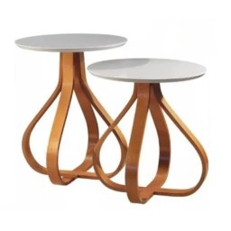KIT 2 MESAS DE CANTO LUX DECORE