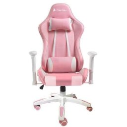 CADEIRA GAMER BLUECASE RECLINAVEL - ROSA/BRANCO