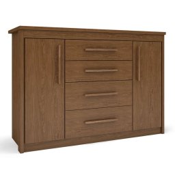 COMODA SAMYS COM 2 PRATELEIRAS E 4 GAVETAS - C/ PORTAS ARTICULADAS