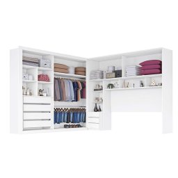 GUARDA ROUPA CONJUGADO C/ ESPELHO 4 PORTAS E 7 GAVETAS