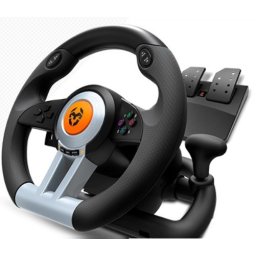 VOLANTE SIMULADOR DE JOGOS - PC, PS3,PS4, XBOX USB - PRETO