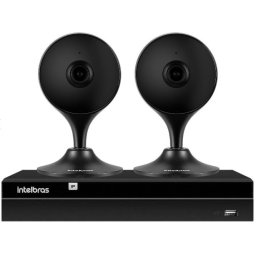 KIT INTELBRAS 2 CAMERAS WIFI FULL HD + NVR 4 CANAIS 6MPX