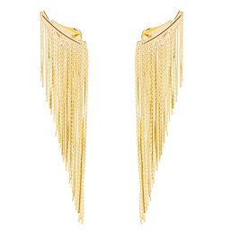 Brinco Ear Cuff com Franjas | TALITA | tamanho G