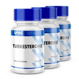 Kit 3 frascos de Turkesterone 500mg 30 caps (cada)