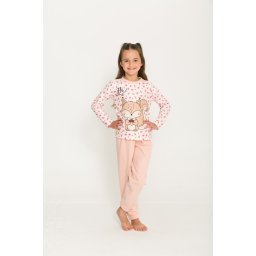 Pijama Feminino Evanilda Infantil Esquilo em Soft 24010076