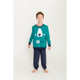 Pijama Masculino Infantil Evanilda Moletom Flanelado Bear 27010050