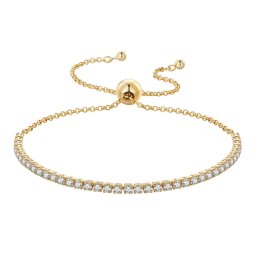 Pulseira Regulável Riviera de Zircônias | PRISMI | 2mm