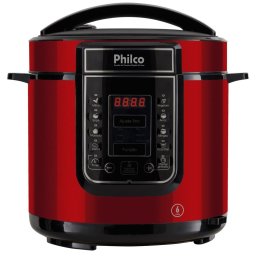 PANELA DE PRESSAO PHILCO DIGITAL 6L MULTUFUNCIONAL - INOX/RED 220V