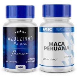 Azulzinho Natural + Maca Peruana 500Mg - 30 Doses