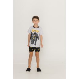 PIJAMA INFANTIL MASCULINO EVANILDA BATMAN EM ALGODÃO 52390007