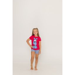 PIJAMA SHORTDOLL INFANTIL FEMININO TURMA DA MONICA BIDU EM ALGODÃO 49040037