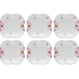 KIT 6 PRATOS FUNDOS EM PORCELANA 24CM