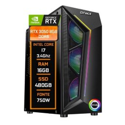 PC GAMER INTEL CORE I7 RTX 3050 8GB RAM HD SSD 480GB FONTE 750W WIN 11