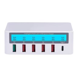 ESTAÇÃO INTELIGENTE DE CARREGAMENTO 6 USB + TIPO C