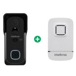 KIT VIDEOPORTEIRO WIFI INTELBRAS C/ MODULO INTERNO CAMPAINHA