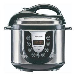 PANELA DE PRESSAO ELETRICA DIGITAL 800W 4L AGRATTO 110V - PRETA