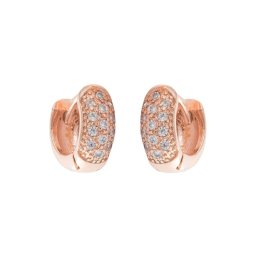 Argola Cravejada | CELESTE | tamanho P