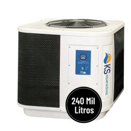 Bomba Trocador de Calor Wi-Fi Trifásica 220V para Aquecimento de Piscina até 240 Mil Litros KS240 - KS Aquecedores