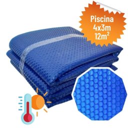 Capa Térmica Bolha 300 micras para Piscinas de 04x03 (12m²)