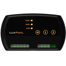 Módulo de Controle para Iluminação Led RGB Colorida de Piscina com 2 Saídas Auxiliares- Luxpool