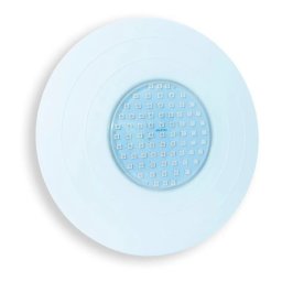 Refletor Power LED 15W ABS Frente Grande Iluminação para Piscina Nicho Antigo Cor da Luz Azul - Brustec