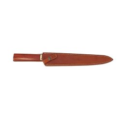 Bainha De Couro Zakharov Cor Caramelo Yanagiba Bocho 11" Para Destros