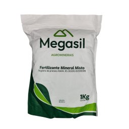 Fertilizante Mineral Misto 1Kg Megasil - Nutrição Completa para Hortaliças, Frutíferas e Mudas
