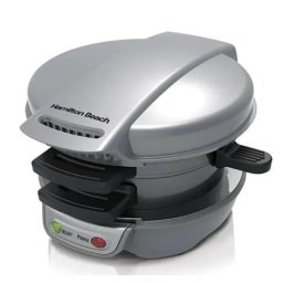 SANDUICHEIRA OMELETEIRA MULTIUSO 600W ANTIADERENTE HAMILTON BEACH 110V