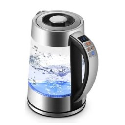 CHALEIRA ELETRICA DIGITAL VIDRO 1,8 L 1000W COM INFUSOR