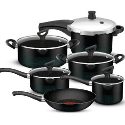 JOGO DE PANELAS ANTIADERENTES 6 PC C/PANELA DE PRESSÃO ROCHEDO