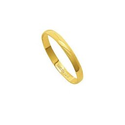 Aliança de Ouro 18k 750 Largura 2.50mm Altura 0.70mm