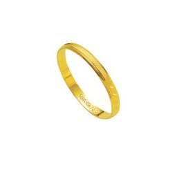 Aliança de Ouro 18k 750 Largura 2.50mm Altura 0.65mm