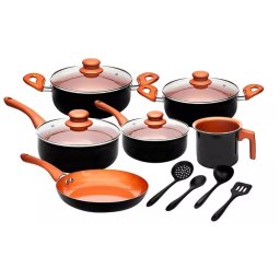 JOGO DE PANELAS EM CERAMICA ANTIADERENTE 10 PC - VEGAS