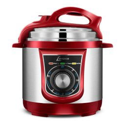 PANELA DE PRESSAO ELETRICA 3L 700W LENOXX LUX RED